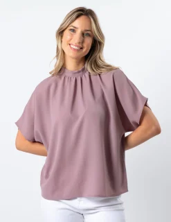 STELLA ESSENTIALS Giovana Blouse - Iced Plum