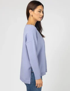 STELLA ESSENTIALS Halle Knit Top - Cornflower
