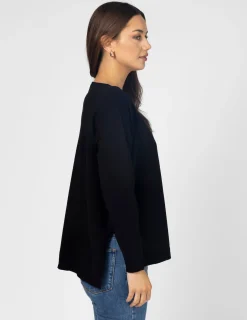 STELLA ESSENTIALS Halle Knit Top - Black