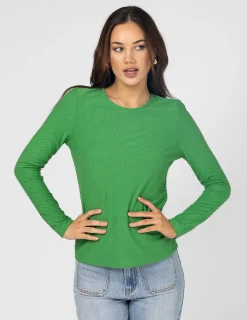 STELLA ESSENTIALS Holiday Top - Emerald