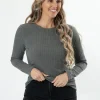 STELLA ESSENTIALS Holiday Top - Grey