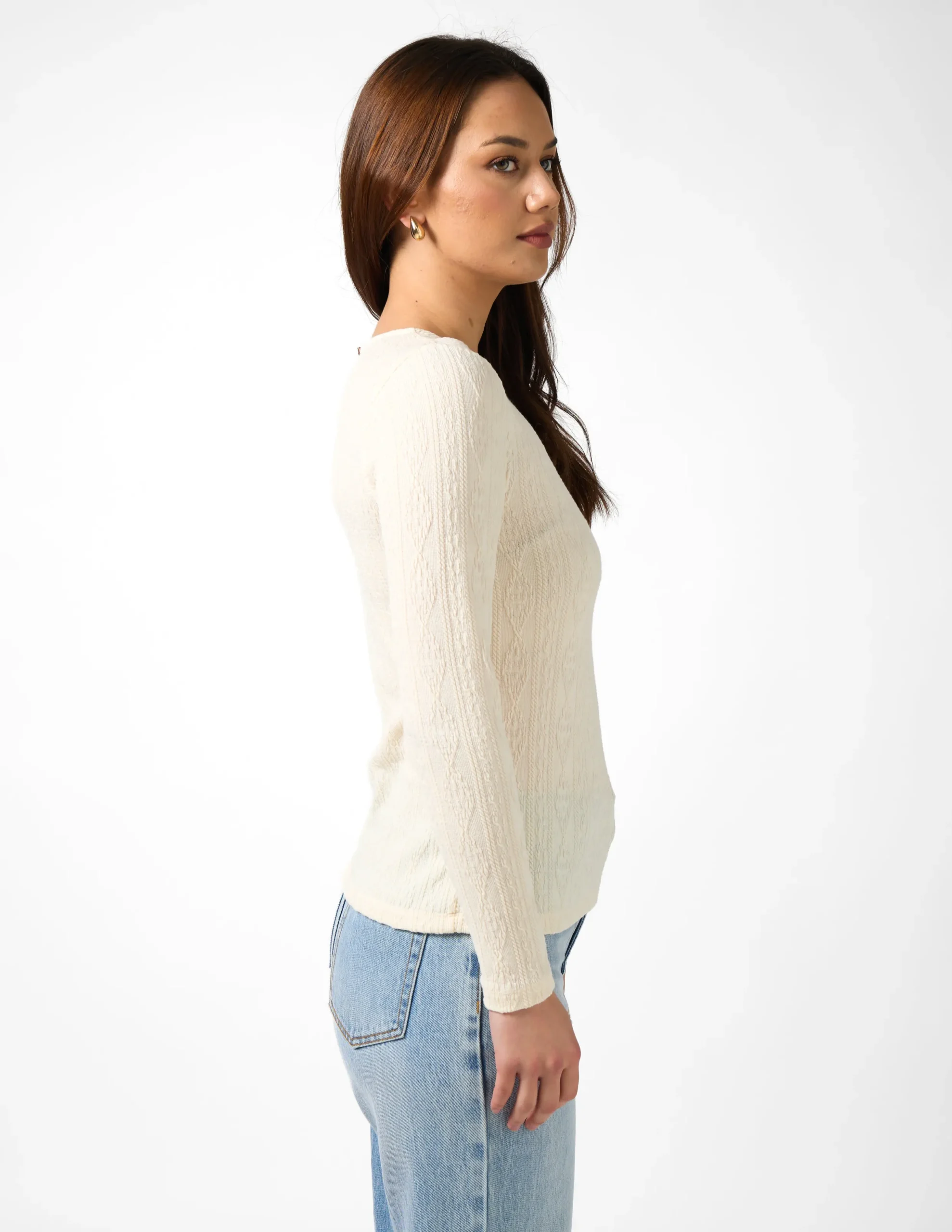 STELLA ESSENTIALS Holiday Top - Eggnog