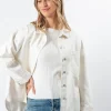 STELLA ESSENTIALS Jasper Shacket - Ecru