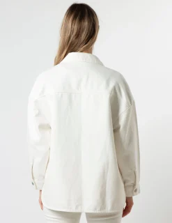 STELLA ESSENTIALS Jasper Shacket - Ecru