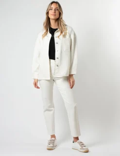 STELLA ESSENTIALS Jasper Shacket - Ecru