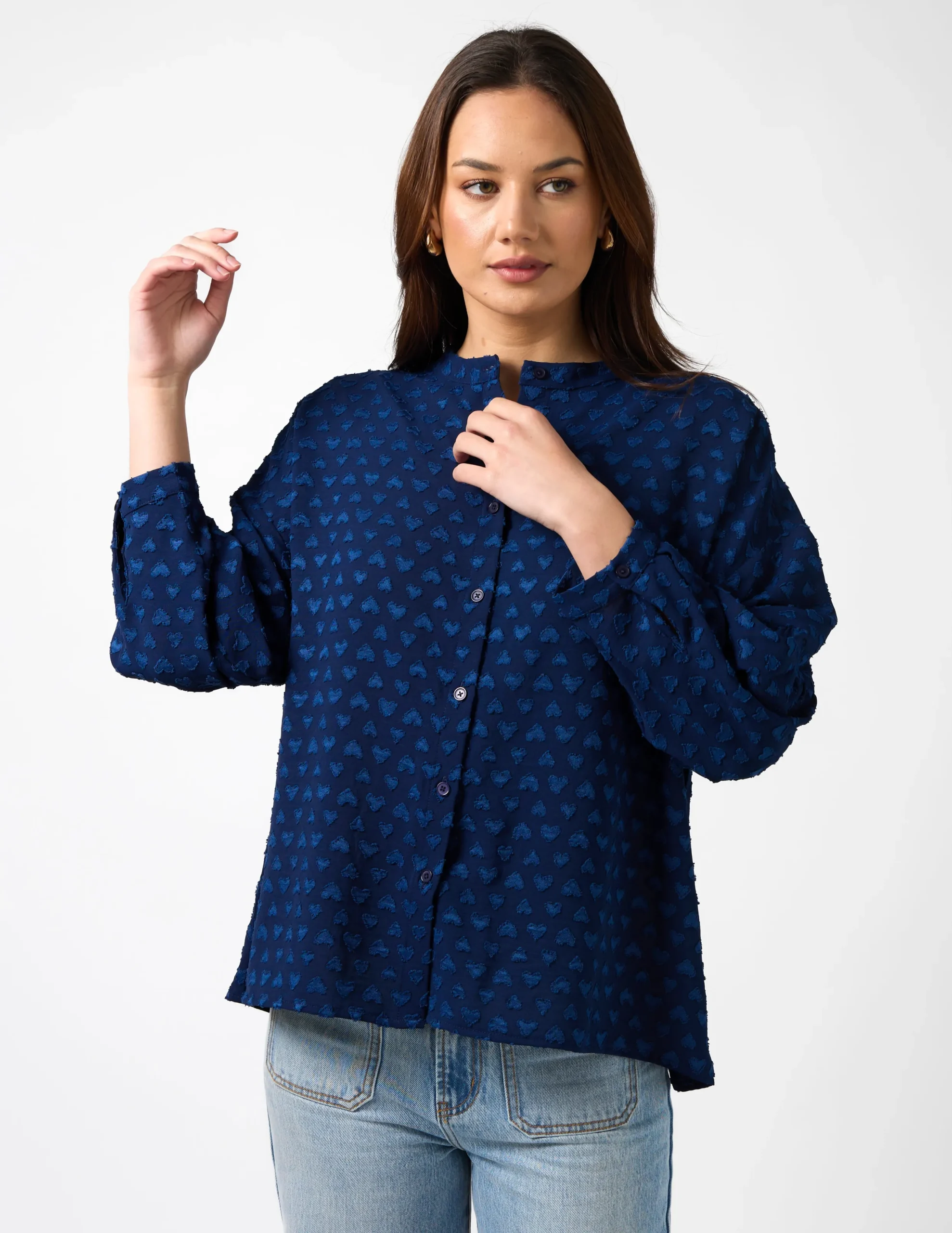 STELLA ESSENTIALS Love as Blouse - Navy