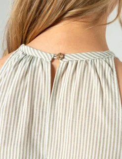 STELLA ESSENTIALS Nyla Dress - Khaki Stripe