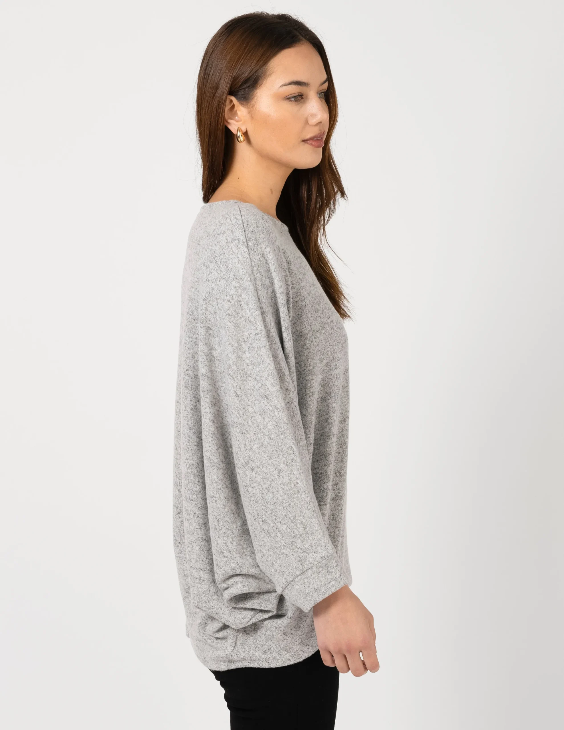 STELLA ESSENTIALS Sable Top - Grey Marle