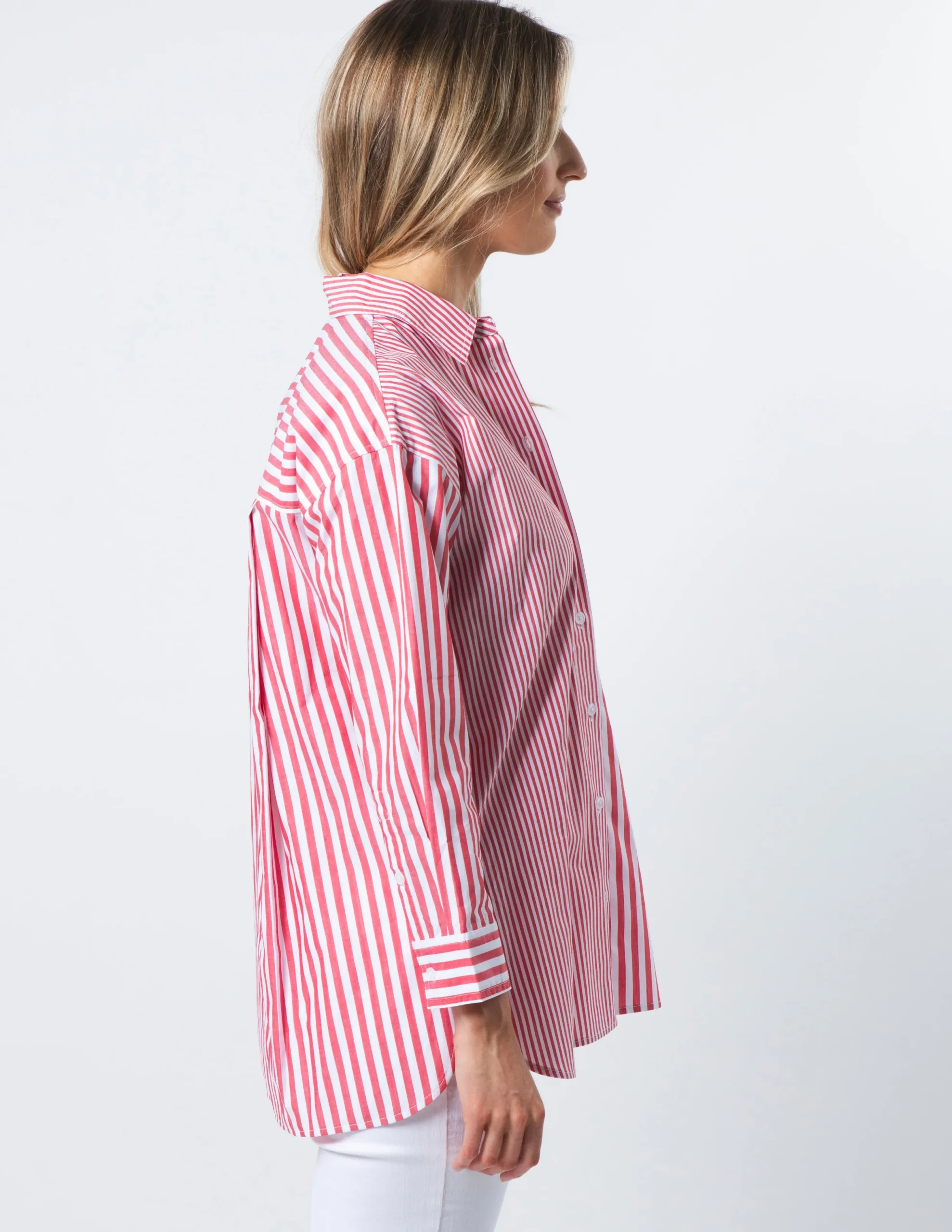 STELLA ESSENTIALS Shirt - Ruby Stripes