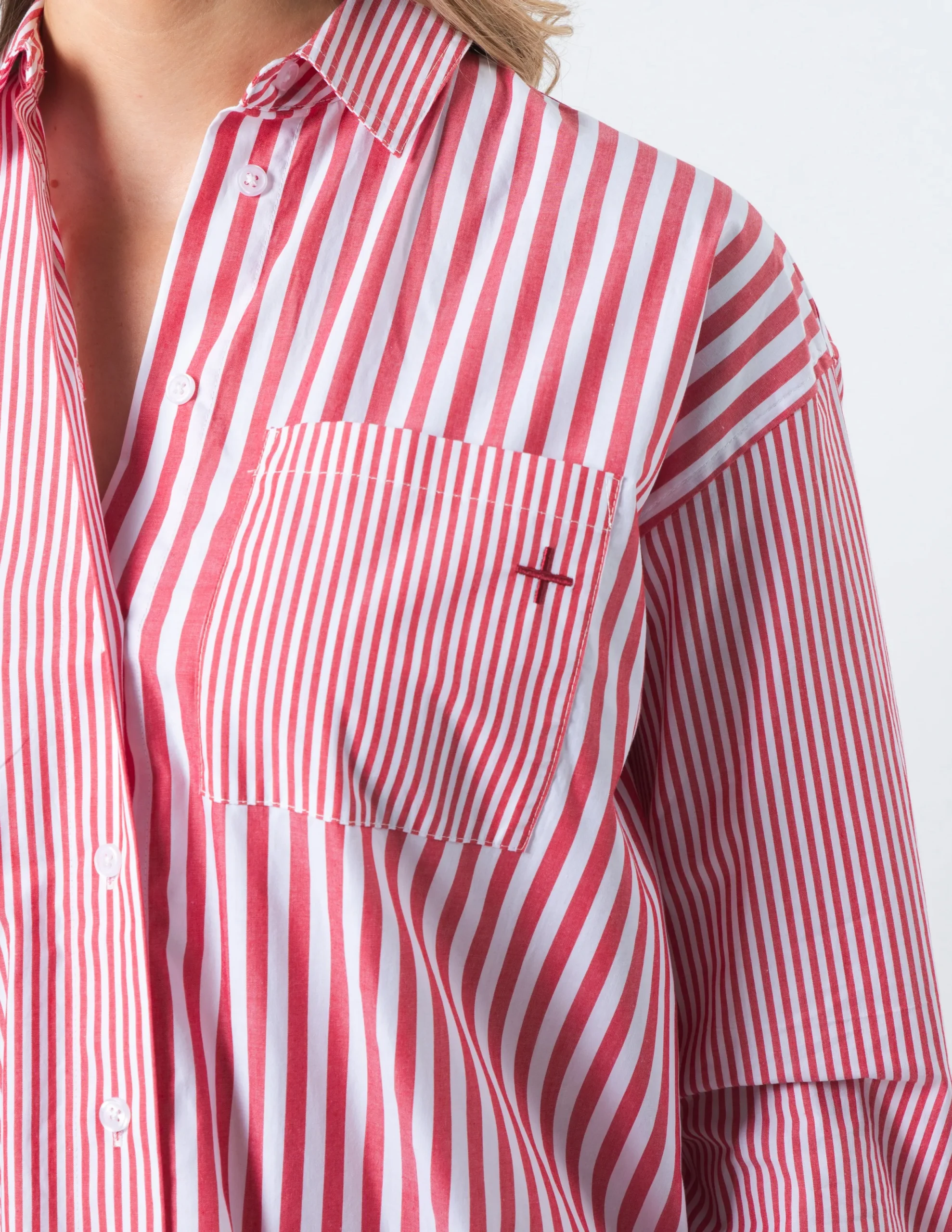 STELLA ESSENTIALS Shirt - Ruby Stripes