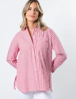 STELLA ESSENTIALS Shirt - Ruby Stripes