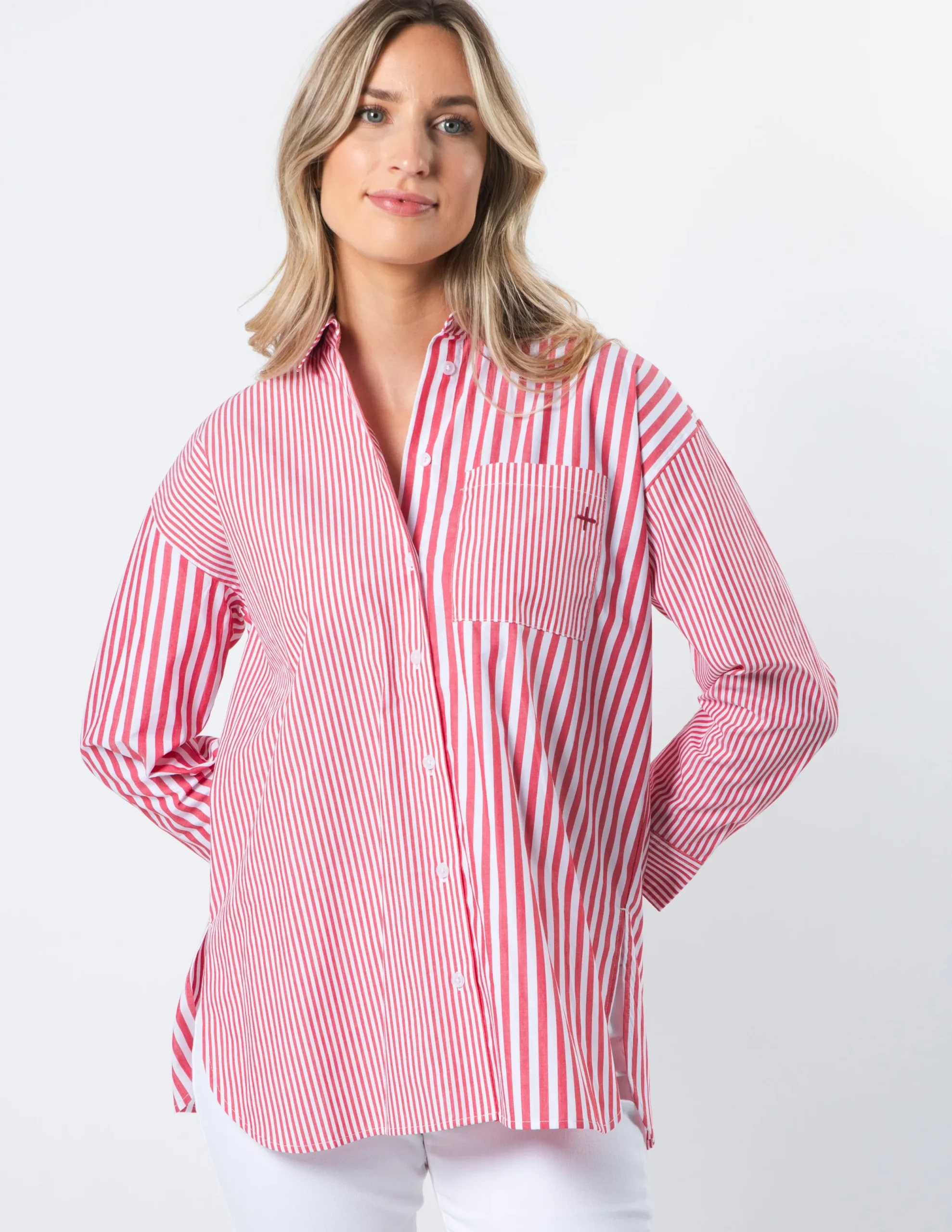 STELLA ESSENTIALS Shirt - Ruby Stripes