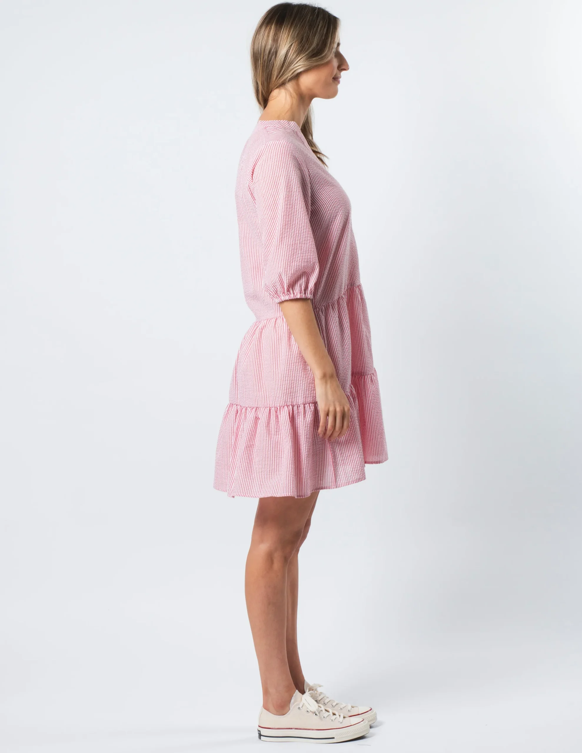 STELLA ESSENTIALS Tabitha Dress - Red Stripe