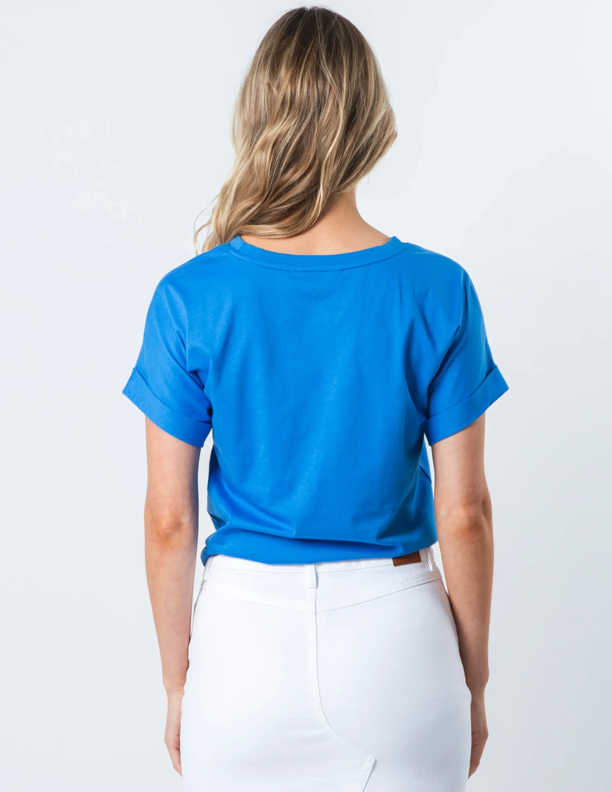 STELLA ESSENTIALS Tie Top - Azure Blue