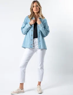 STELLA ESSENTIALS Zippy Shirt - Light Wash