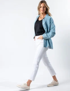 STELLA ESSENTIALS Zippy Shirt - Light Wash