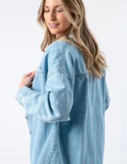 STELLA ESSENTIALS Zippy Shirt - Light Wash