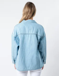 STELLA ESSENTIALS Zippy Shirt - Light Wash