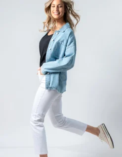 STELLA ESSENTIALS Zippy Shirt - Light Wash
