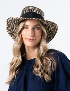 Straw Hat - Diamond Check