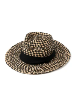 Straw Hat - Diamond Check