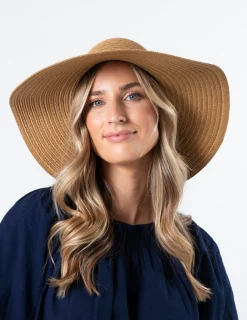 Straw Hat - Raffia Bow and Beads