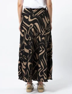Summer Skirt - Black Geo