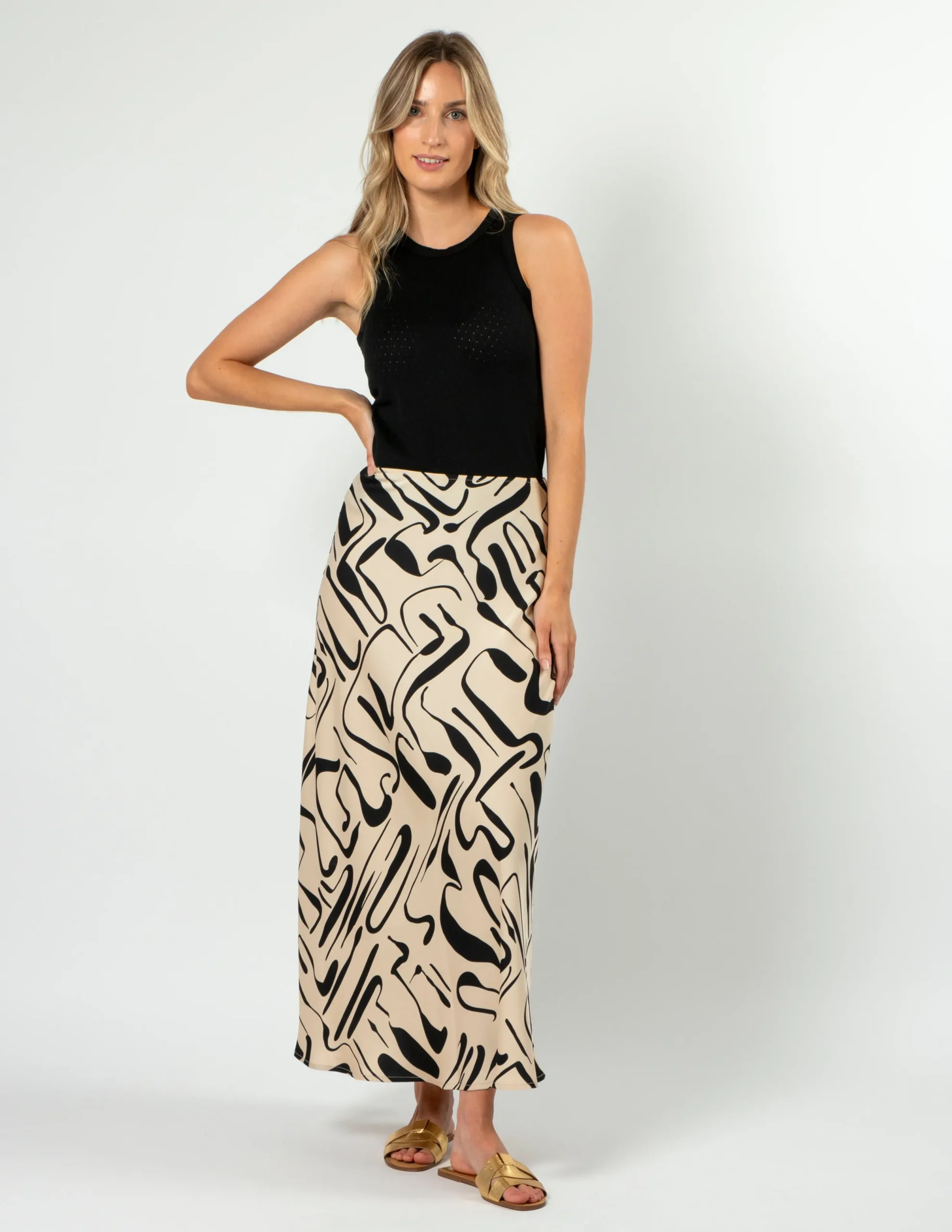 Summer Skirt - Painterly Geo