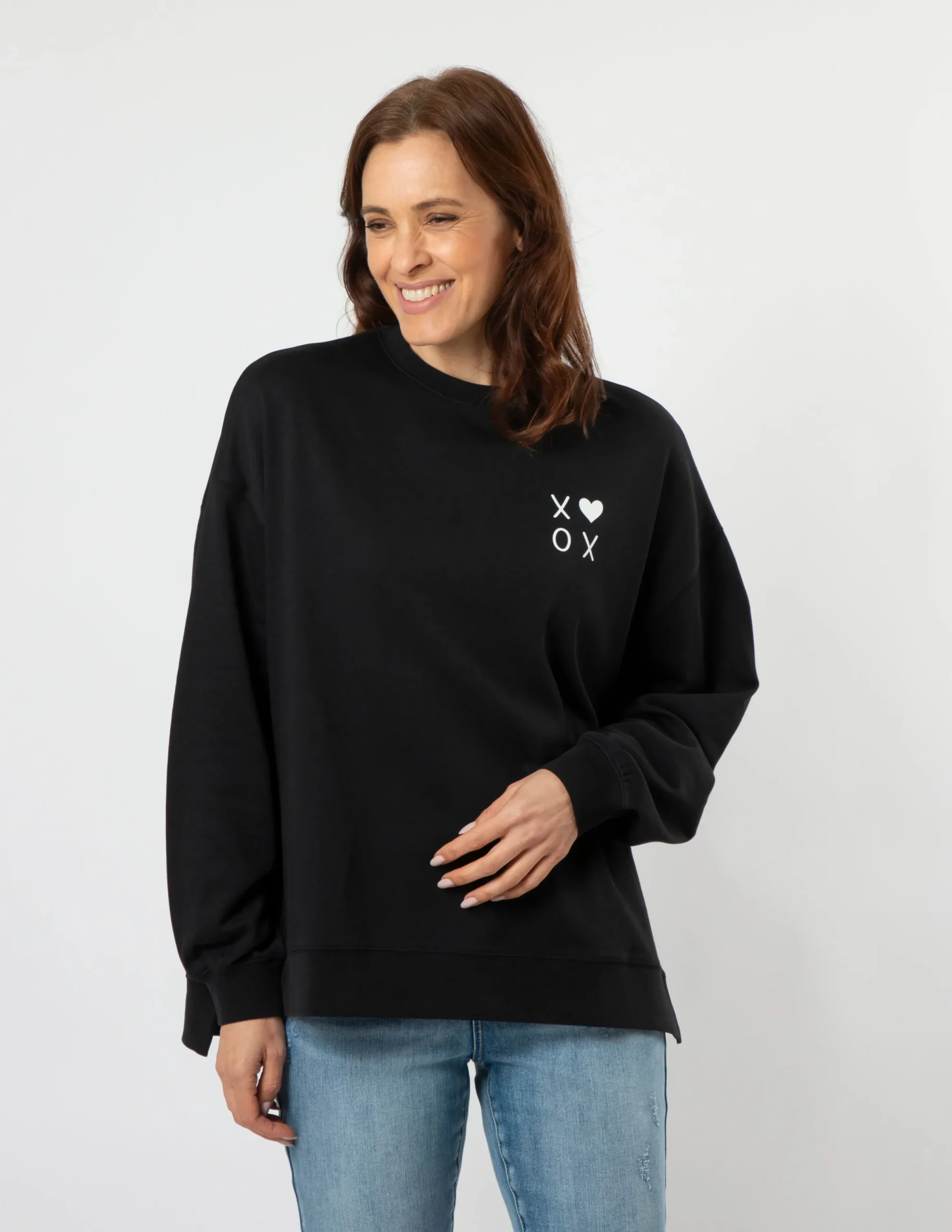 Sunday Sweater - Black XO Love