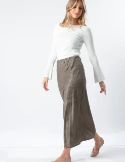 Susanna Skirt - Safari Houndstooth