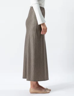 Susanna Skirt - Safari Houndstooth
