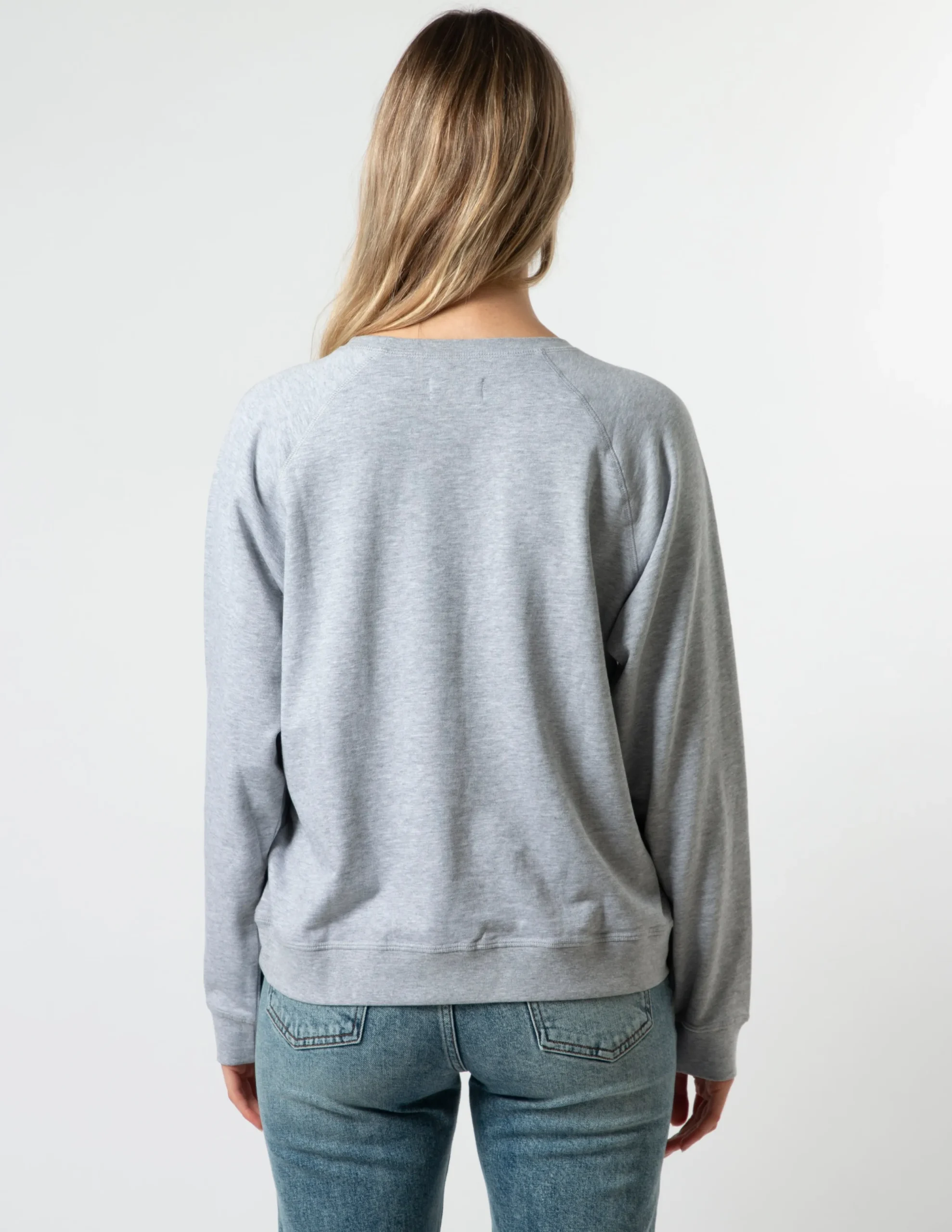 Sweater - Grey with Painted Black Logo