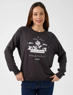 Sweater Cracked Rose - Aged Black