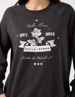 Sweater Cracked Rose - Aged Black