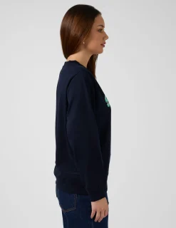 Sweater Retro College - Navy