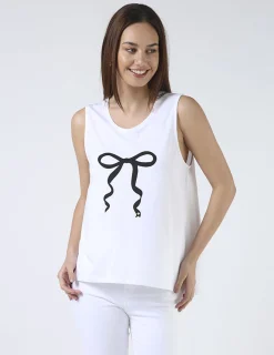 Tank - White Bow