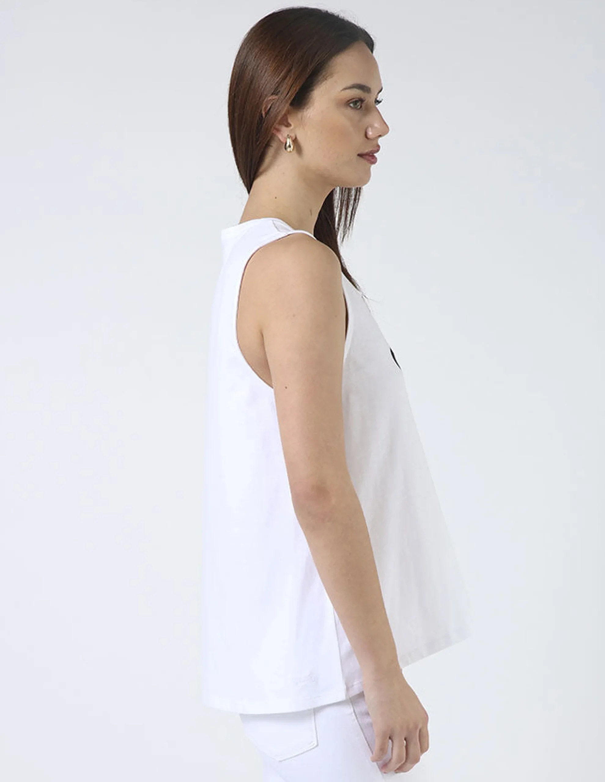 Tank - White Bow