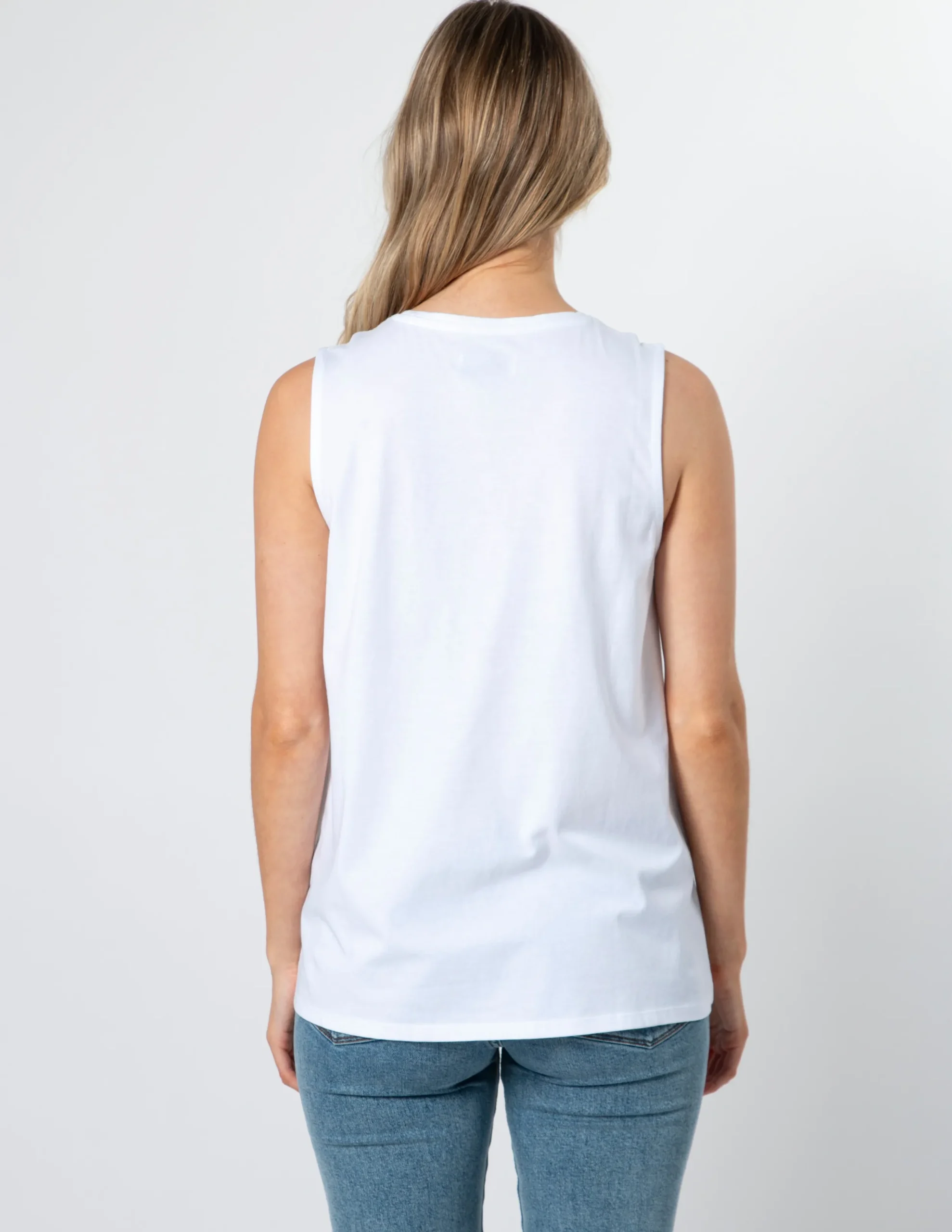 Tank - White Jolie Ruby Rose Cross