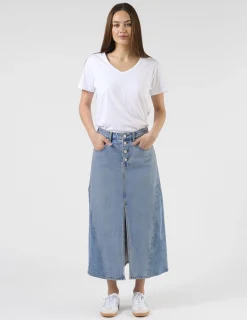 Taylah Skirt - Mid Blue