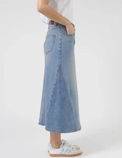 Taylah Skirt - Mid Blue