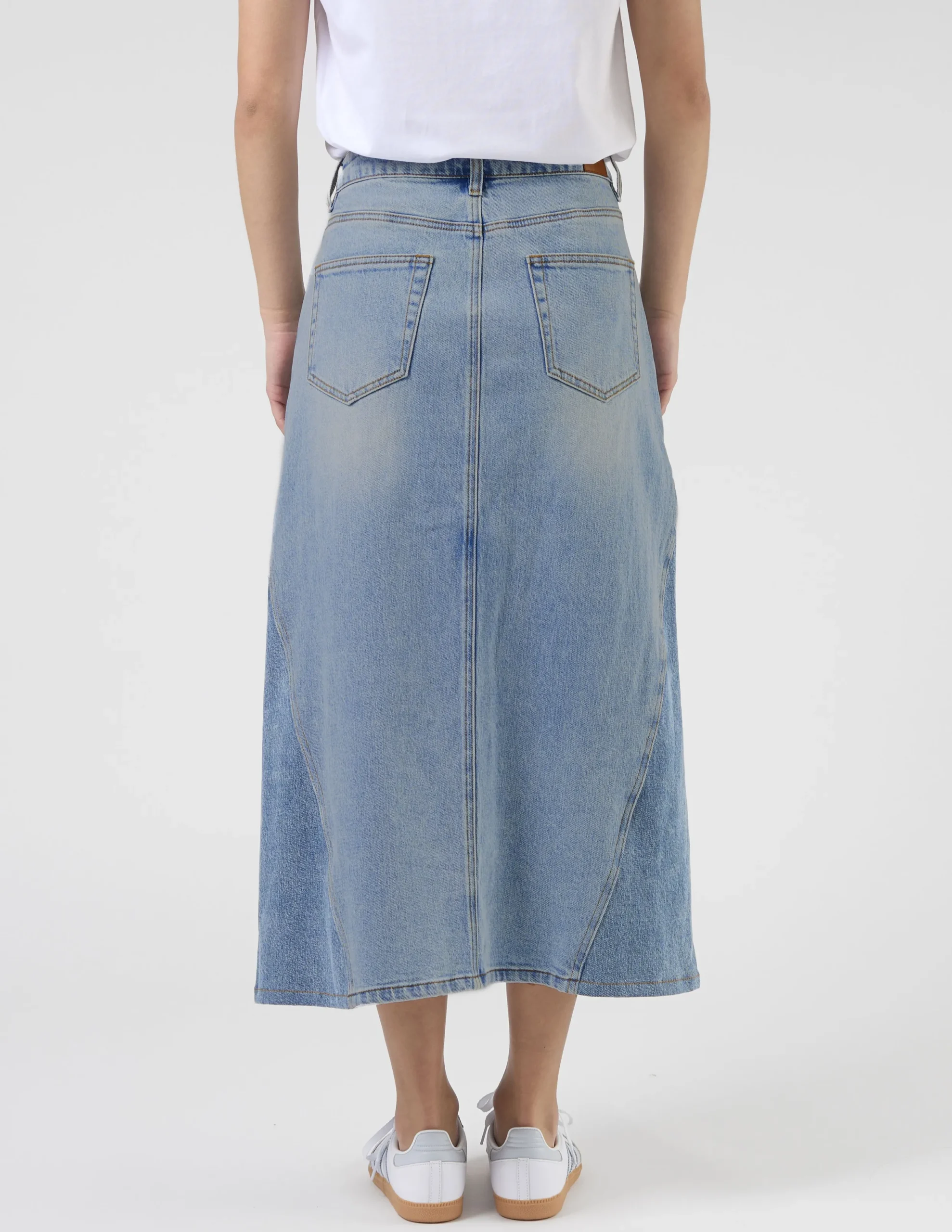 Taylah Skirt - Mid Blue