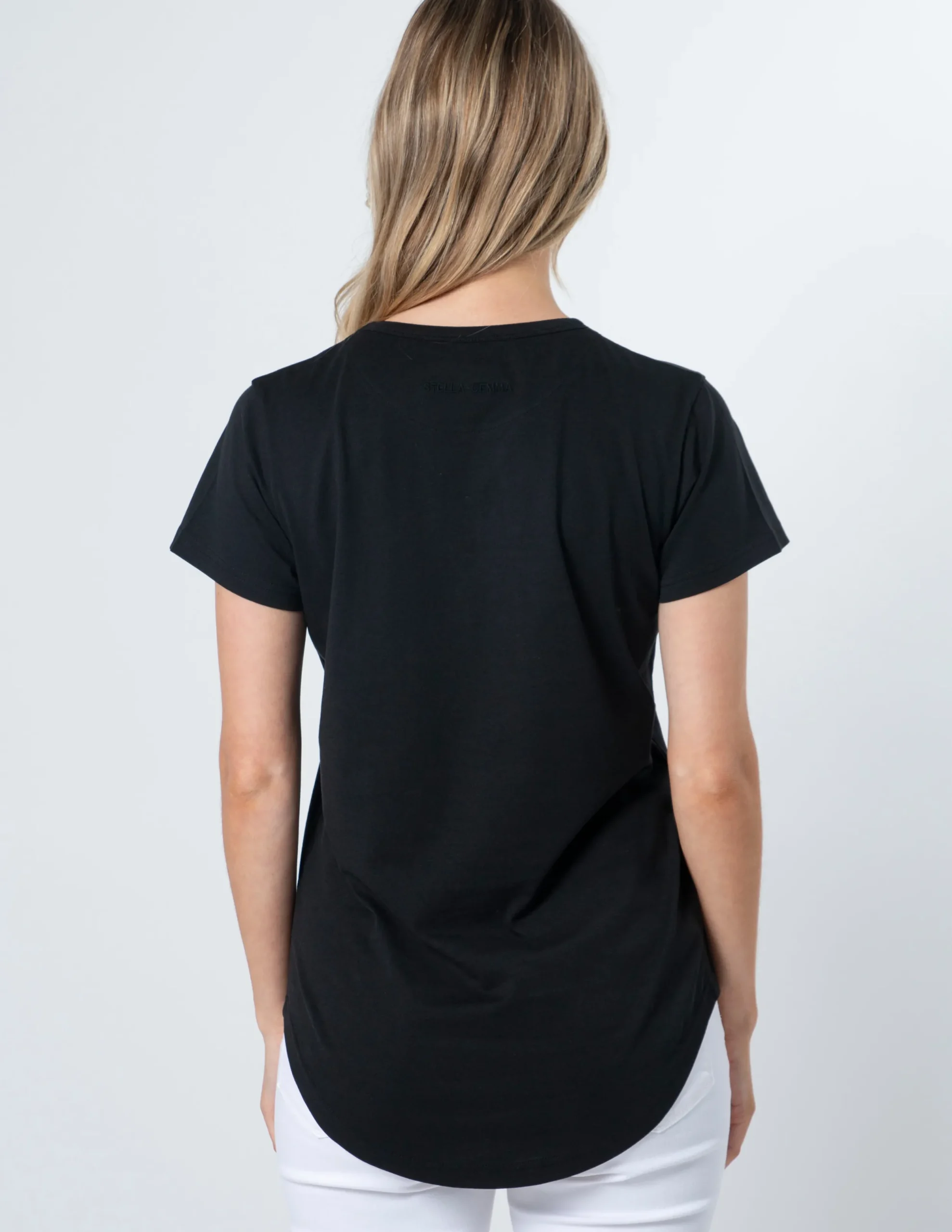 T-Shirt - Black Antique Rose Cross