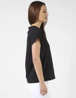 T-Shirt - Black Embroidery Logo