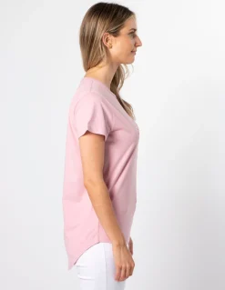 T-Shirt - Blush Chevron Cross