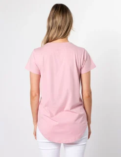 T-Shirt - Blush Chevron Cross