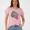 T-Shirt - Blush Leopard Flower