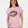 T-Shirt - Blush Leopard Lips