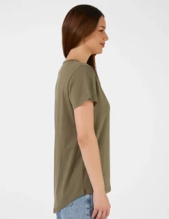 T-Shirt - Khaki Blush Cross