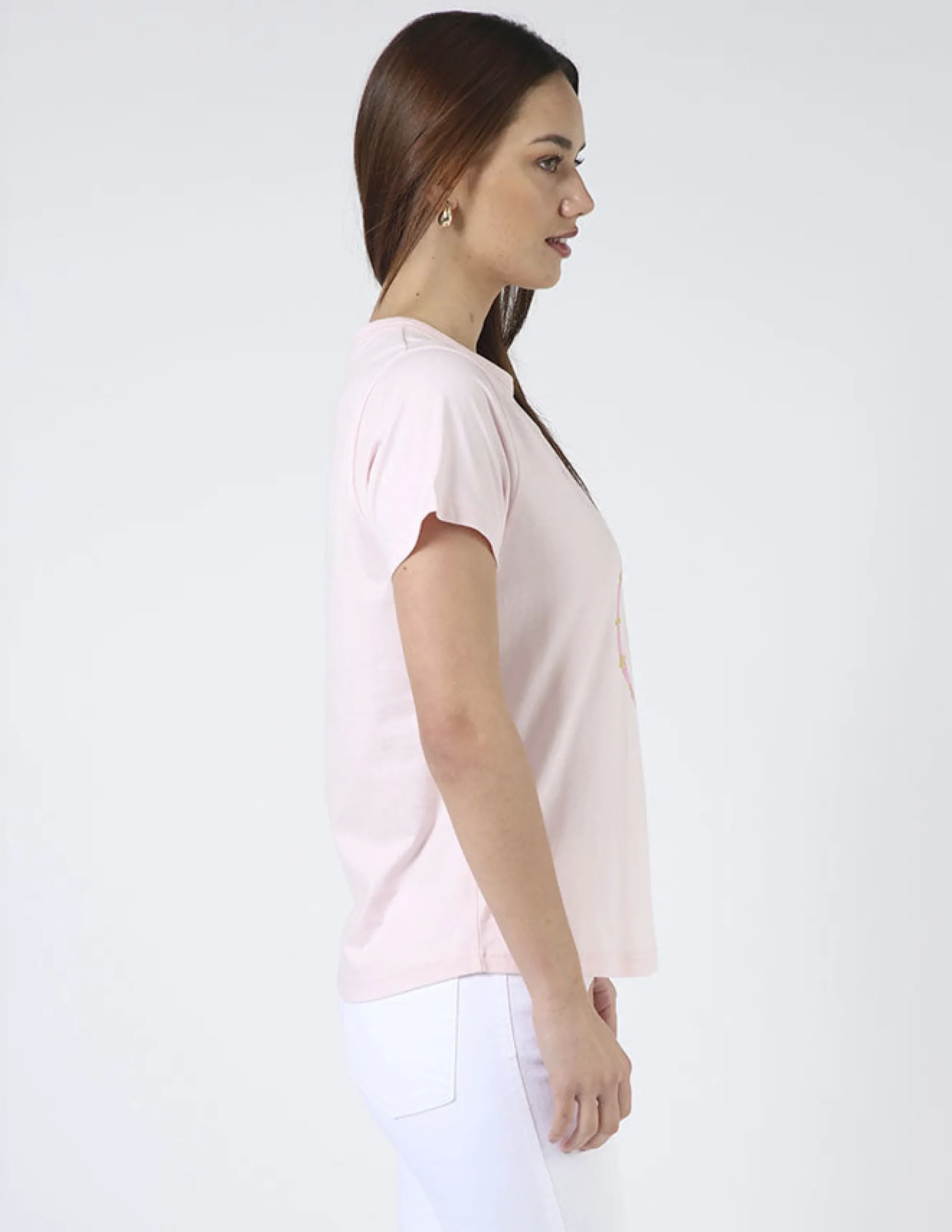 T-Shirt - Rose Pink Wild and Free Eagle