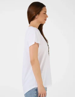 T-Shirt - White Leopard Heart